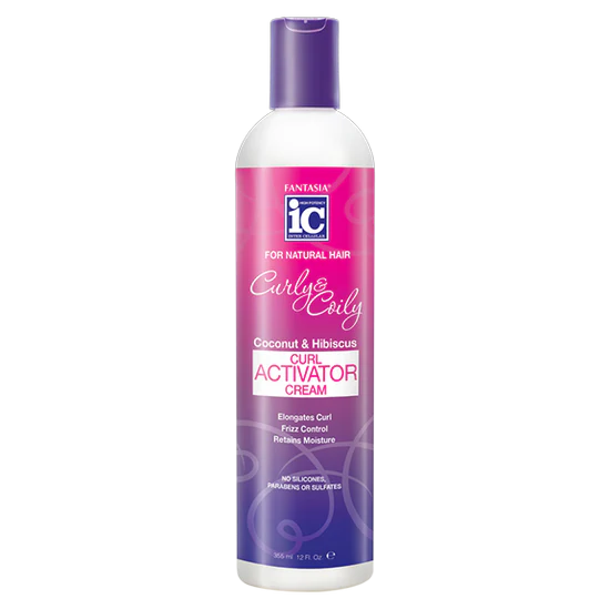 IC FANTASIA CURLY & COILY CURL ACTIVATOR CREAM 12.5 OZ.