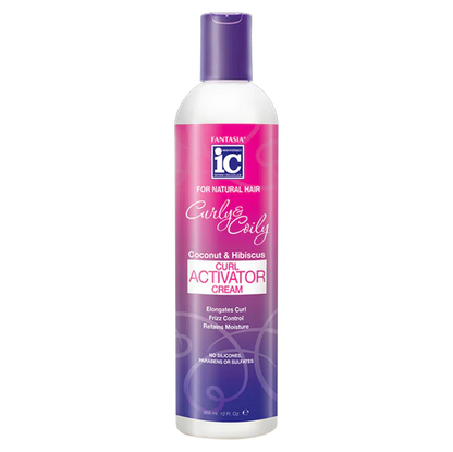 IC FANTASIA CURLY & COILY CURL ACTIVATOR CREAM 12.5 OZ.