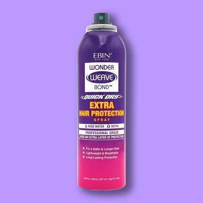 EBIN Wonder Weave Bond Quick Dry Extra Hair Protection Spray, Rose Water & Biotin, 180ml