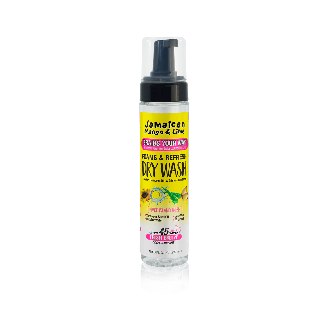 JAMAICAN MANGO & LIME Foams & Refresh Dry Wash-80Z