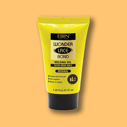 EBIN New York Wonder Lace Bond Gel for Holding Wigs and Closures 1.25 Oz Travel Size (Extra Mega Hold) 37ml