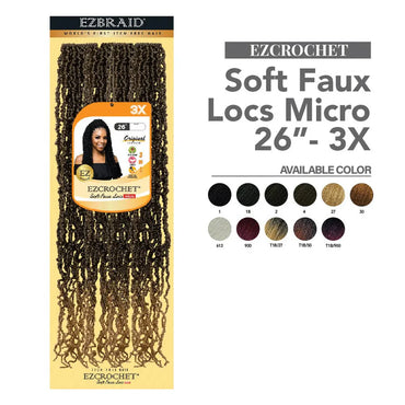 EZCROCHET Soft Faux Locs Micro 26"-3X