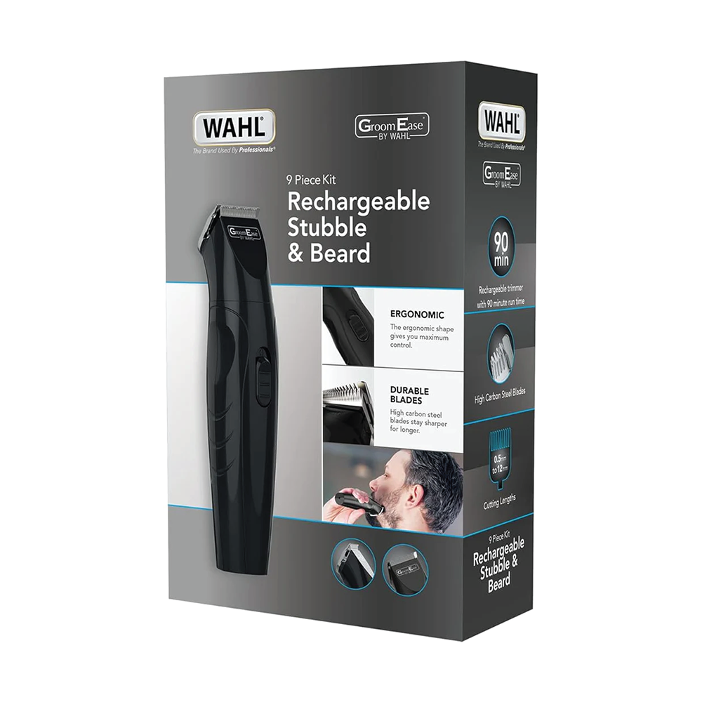 Wahl GroomEase  Stubble & Beard Trimmer,Rechargeable