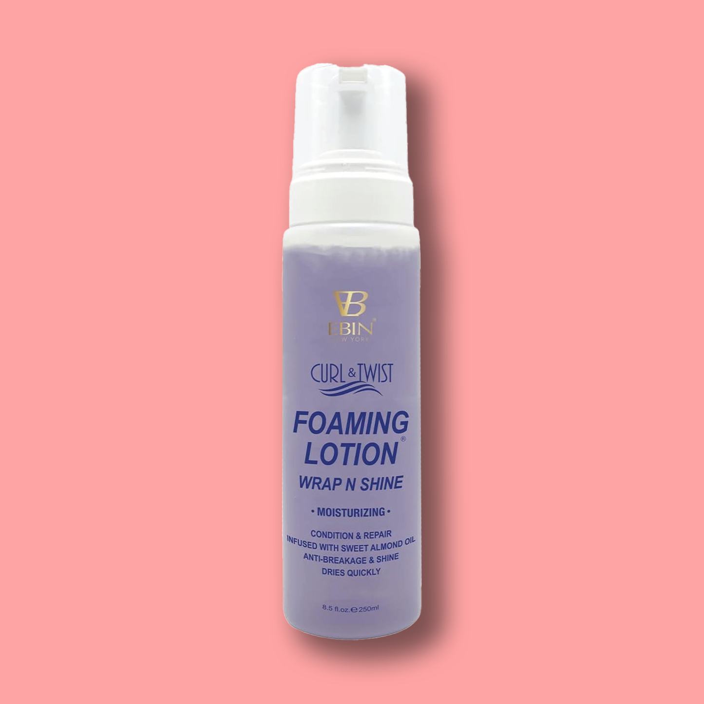 EBIN NEW YORK Curl & Twist Foaming Lotion Moisturizing 8.5 oz 250ml