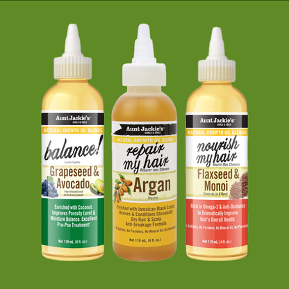 Aunt Jackie's Natural Growth Oil Blends (Balance, Repair My Hair, Nourish My Hair)