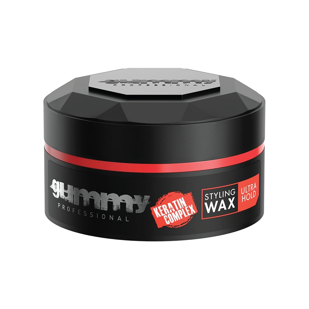 Gummy Hair Styling Gel Wax Ultra Hold, Red, 150 ml