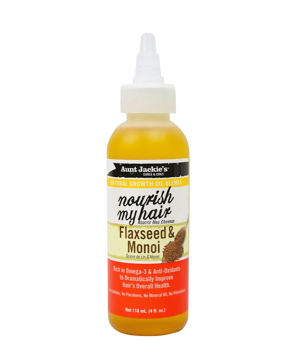 AUNTJACKIE'S Nourish My Hair – Flaxseed & Monoi 4 OZ