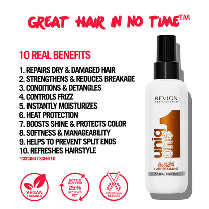 UNIQONE HAIR TREATMENT COCONUT FRAGRANCE 150 ML